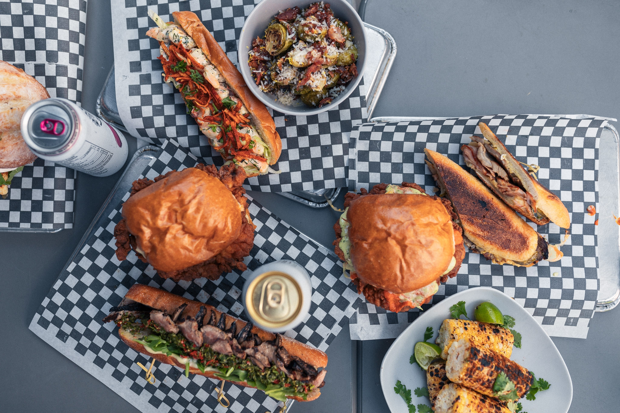 Knuckle Sandwich Toronto Sandwich, Poutine, Fries, Salad, Craft Beer
